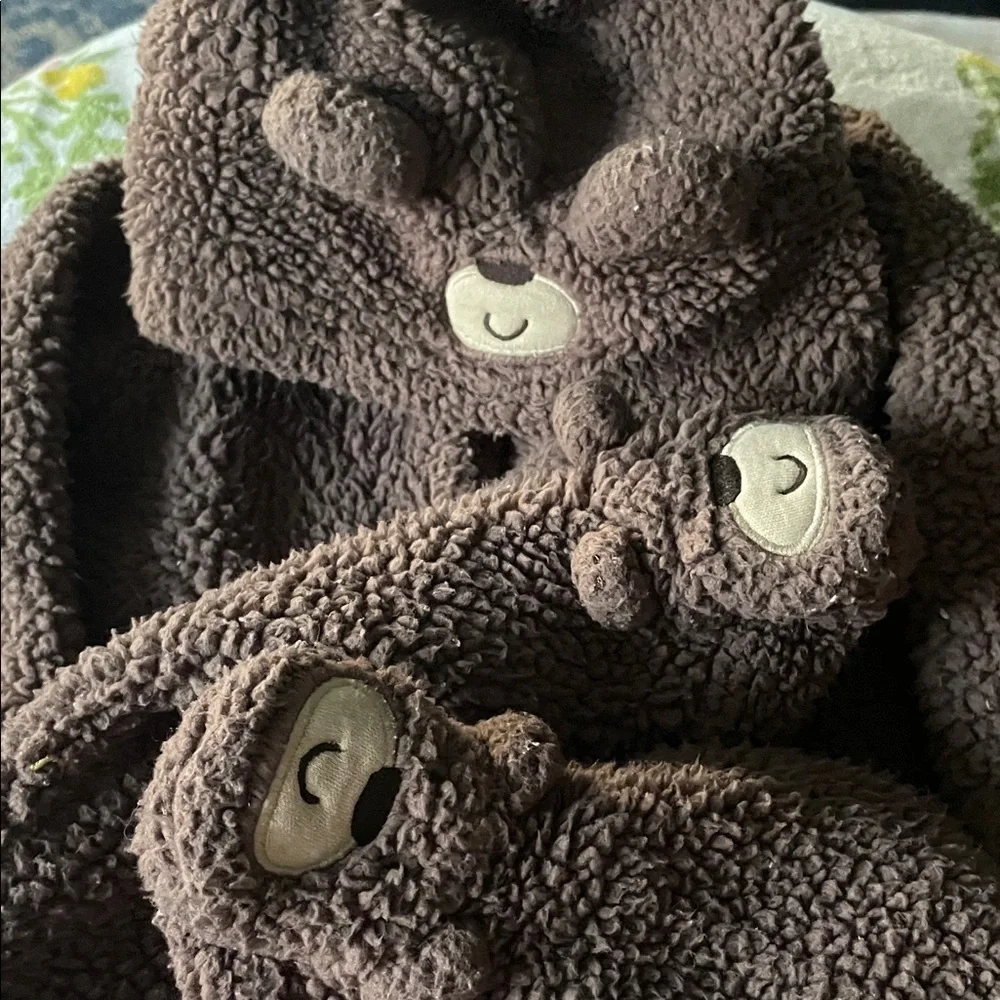 Cozy Brown Teddy Bear onesie